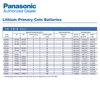 Panasonic CR-2032/F2N 3V Lithium Coin Battery SMD (SMT) Tabs for CMOS Calendar CR-2032/F2N